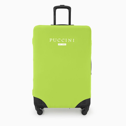Elastyczny pokrowiec na duża walizkę PUCCINI PBA 6F Limonkowy
