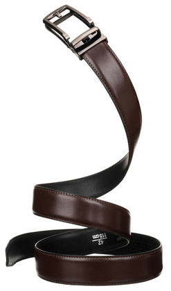 Elegancki skorzany pasek meski do spodni