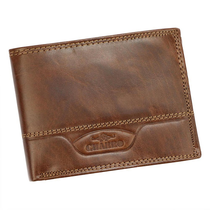 Skórzany męski portfel IBIZA 1373 czarny