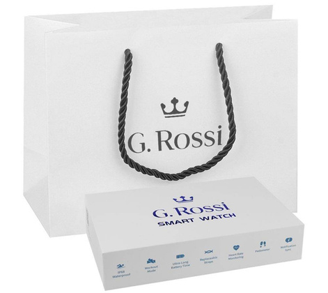 Zegarek Męski SMARTWATCH G.Rossi + Dodatkowy pasek SW012-5