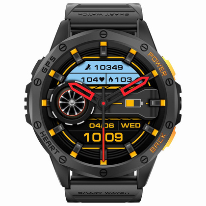 SMARTWATCH MĘSKI GRAVITY GT24-1 - LATARKA, DODATKOWY PASEK (sg033a)