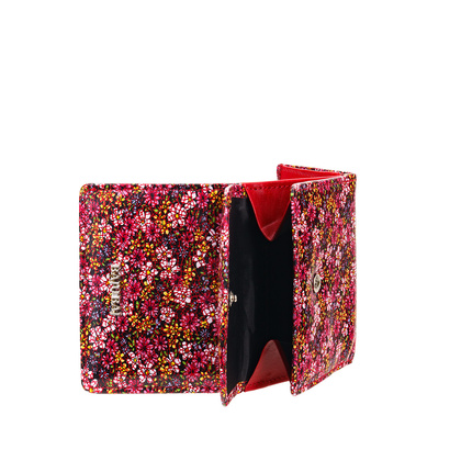 Mały czerwony portfel damski BajuBaj z kolorowej skóry naturalnej – styl i funkcjonalność PD2001s82