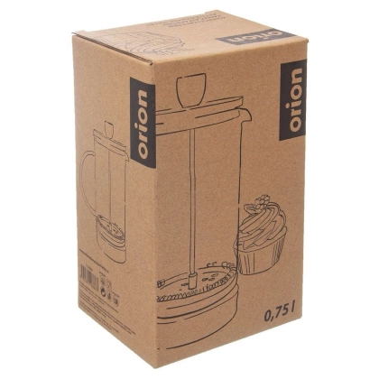 Zaparzacz imbryk dzbanek szklany z tłokiem do kawy herbaty ziół 0,75 l