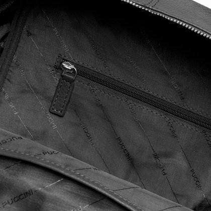 Skórzany plecak damski PUCCINI ROYAL COLLECTION LGD3223 1 Czarny