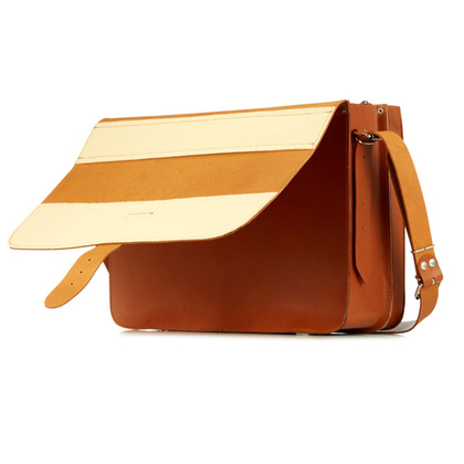 Duża torba skórzana 3w1 KEMER VOOC Vintage P43 Brązowa