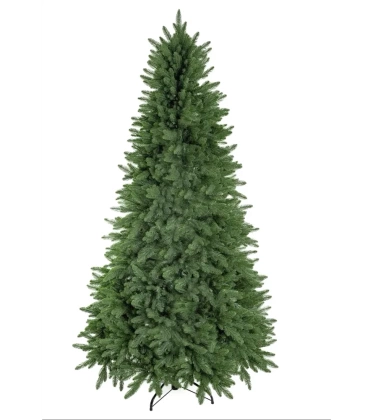Choinka sztuczna PE11 220 cm FULL PE zielona gęsta z metalowym stojakiem