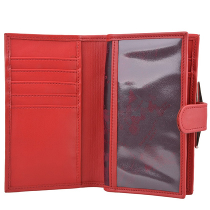 Portfel damski skórzany KEMER P13 LK Czerwony - min. zamówienie 20 / 50 / 100 szt.