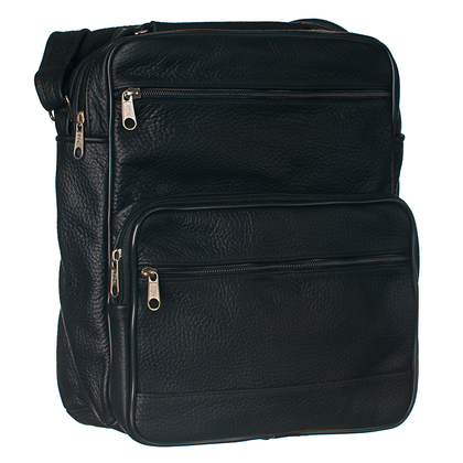 Torba skórzana KEMER T008 Czarna - min. zamówienie 20 / 50 / 100 szt.