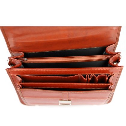 513 Teczka damska pasy-koniak KEMER