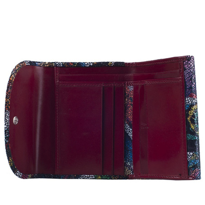 Portfel damski skórzany KEMER 015D Czerwony - min. zamówienie 20 / 50 / 100 szt.