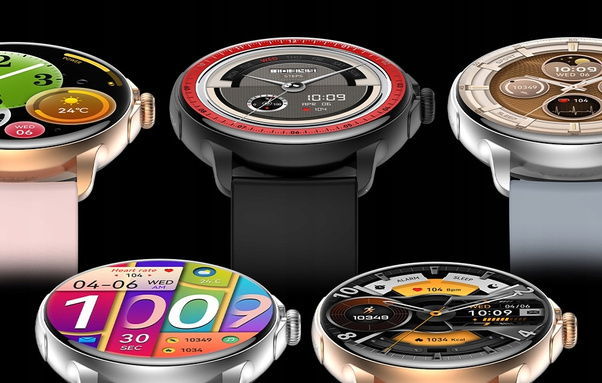 Smartwatch Damski Rubicon RNCF35 ROSE GOLD Bransoleta + Pasek Pink