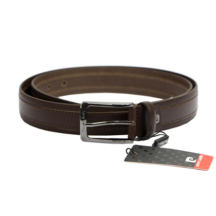 Pasek skórzany męski Pierre Cardin GF 9017 Czarny