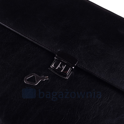 Teczka damska skórzana T11-01-S1-154 Czarna - min. zamówienie 20 / 50 / 100 szt.