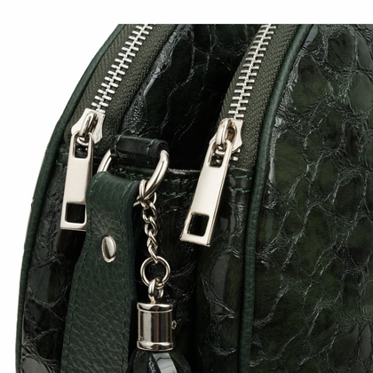 Zielona lakierowana torebka Canaletto – elegancja i funkcjonalność na co dzień TD810s261