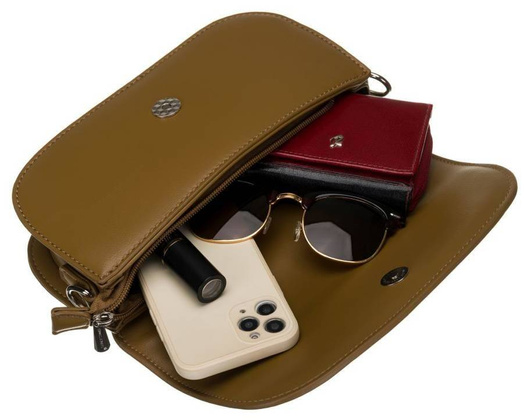 Podłużna listonoszka damska na długim, odpinanym pasku