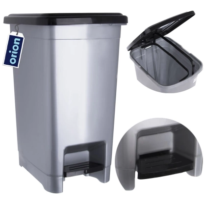 Kosz na odpady śmieci slim wąski 25 l z pokrywą