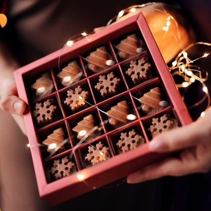 Forma silikonowa do pieczenia czekoladek ciastek na praliny świąteczne Boże Narodzenie