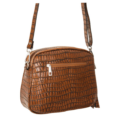 Skórzana listonoszka Canaletto krokodyl TD808s70