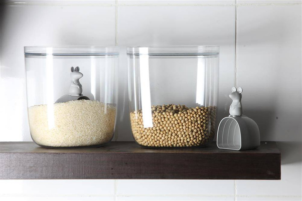 Pojemnik do przechowywania Lucky Mouse szary 3,5L 10326-GY