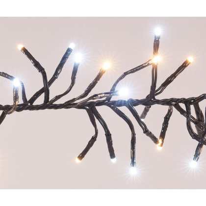 LAMPKI CHOINKOWE ŁAŃCUCH ŚWIETLNY 576 LED TIMER ZIMNY CIEPŁY BIAŁY