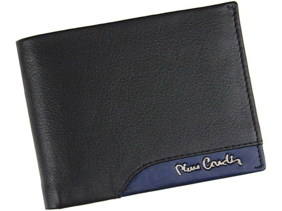 Portfel męski skórzany PIERRE CARDIN TILAK34 8804 Czarno Czerwony