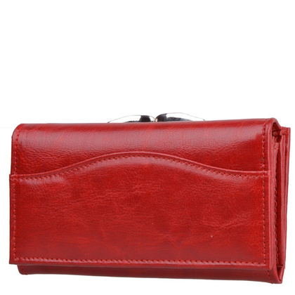 Portfel damski skórzany KEMER P15 Czerwony - min. zamówienie 20 / 50 / 100 szt.