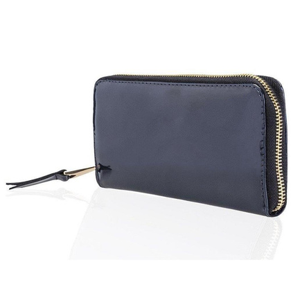 Portfel damski skórzany KEMER SOLIER P05 Granatowy Lakier - min. zamówienie 20 / 50 / 100 szt.