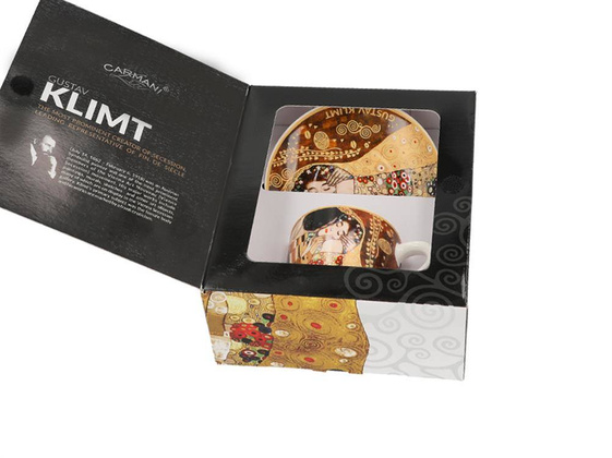 Filiżanka espresso ze spodkiem - G. Klimt, Pocałunek (CARMANI)