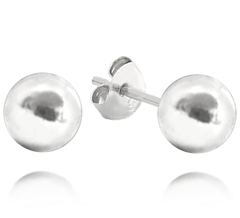 MINET Kolczyki srebrne KULKI 8 mm