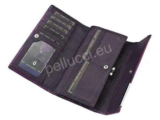 Portfel damski skórzany PELLUCCI GF109 Niebieski