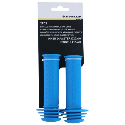CHWYTY RĄCZKI GRIPY DO KIEROWNICY 115MM DUNLOP - NIEBIESKI