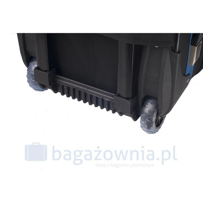 Bardzo mała walizka PELLUCCI RGL 652 WIZZ Czarno niebieska