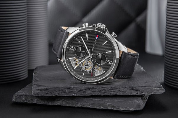 Zegarek Męski Tommy Hilfiger Baker Open Heart 1710644 + BOX