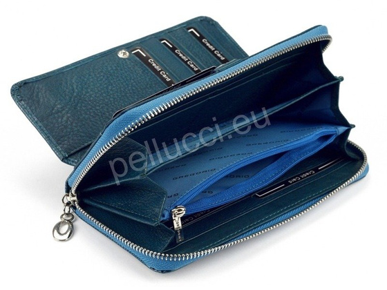 Portfel damski skórzany PELLUCCI LN-111 Popiel