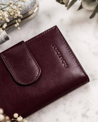Elegancki portfel damski ze skóry naturalnej