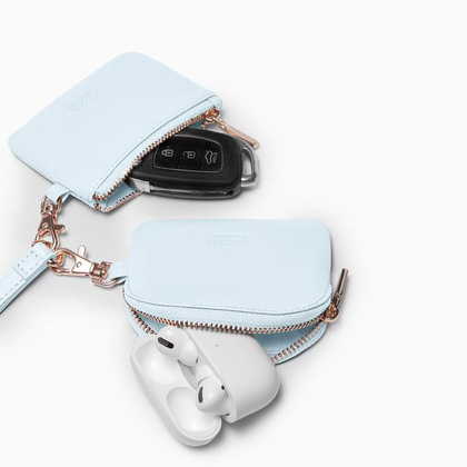 Brelok z saszetkami skórzanymi PUCCINI VULCANO ZN92512 7B Niebieski