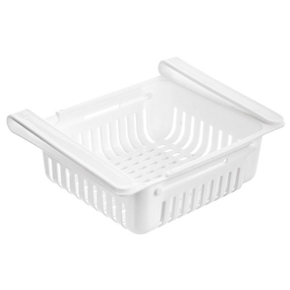 Organizer szufladka do lodówki zawieszana pojemnik rozsuwany pod półkę