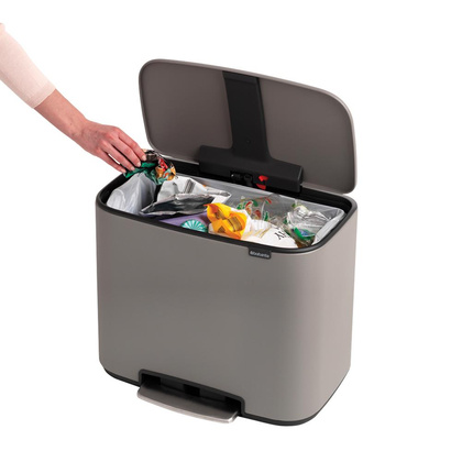 Kosz na śmieci pedałowy Bo 36l mineralny szary 121647