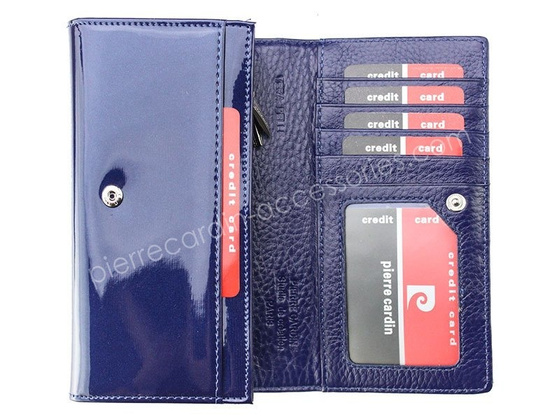 Portfel damski skórzany Pierre Cardin 05 LINE 114 Czarny