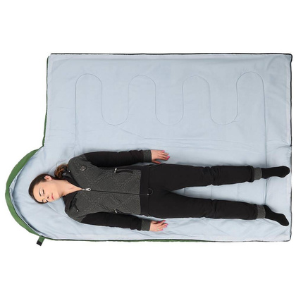 Śpiwór turystyczny mumia kołdra Cool zielony