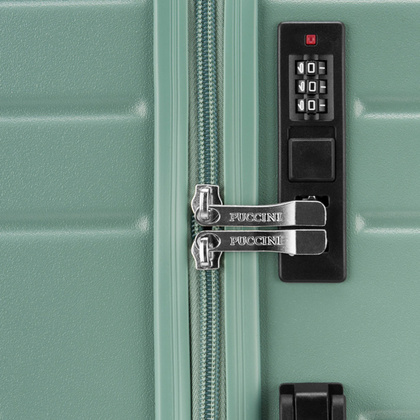 Duża walizka PUCCINI MALAGA ABS027A 5C Miętowa