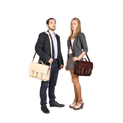 Teczka z funkcją plecaka KEMER VOOC Vintage P24 brąz