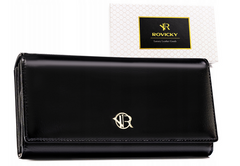 Duzy portfel damski ze skory naturalnej i ekologicznej