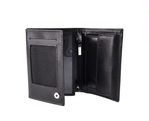 Portfel męski skórzany KEMER M 15 Czarny - min. zamówienie 20 / 50 / 100 szt.