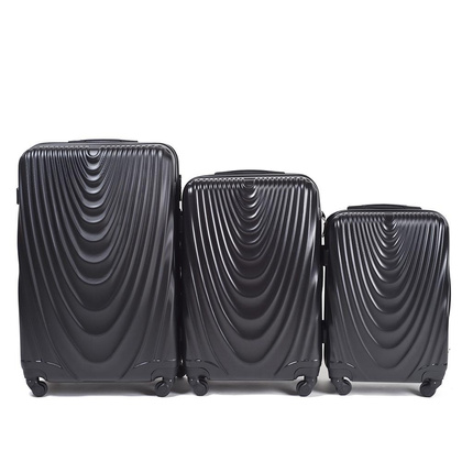 Zestaw 3 walizek WINGS 304 Czarne