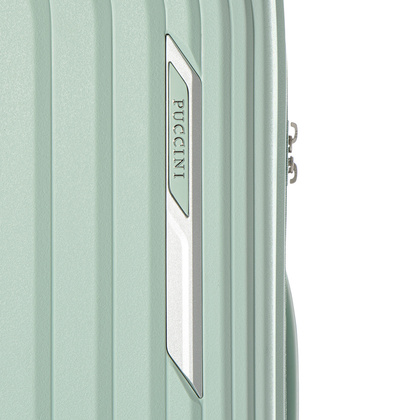 Średnia walizka PUCCINI MARBELLA PP024B 5C Miętowa