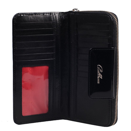 Portfel damski skórzany BELLUCCI D53 Czarny - min. zamówienie 20 / 50 / 100 szt.