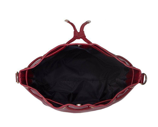 Skórzana torba damska listonoszka Nea FL19 burgundowa - min. zamówienie 20 / 50 / 100 szt.