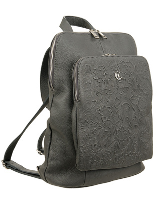 Torbo-plecak damski Canaletto z tłoczeniem w kwiaty TPD490s28t4