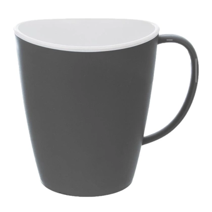 Kubek z uchem do picia kawy herbaty napojów plastikowy turystyczny AURA 380 ml